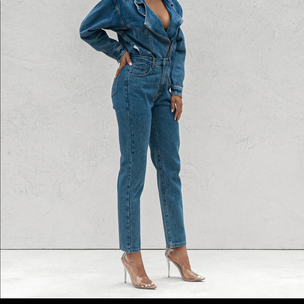 COPY - JLUXLABEL NAT & LIV Roesia Medium Wash Denim Jeans